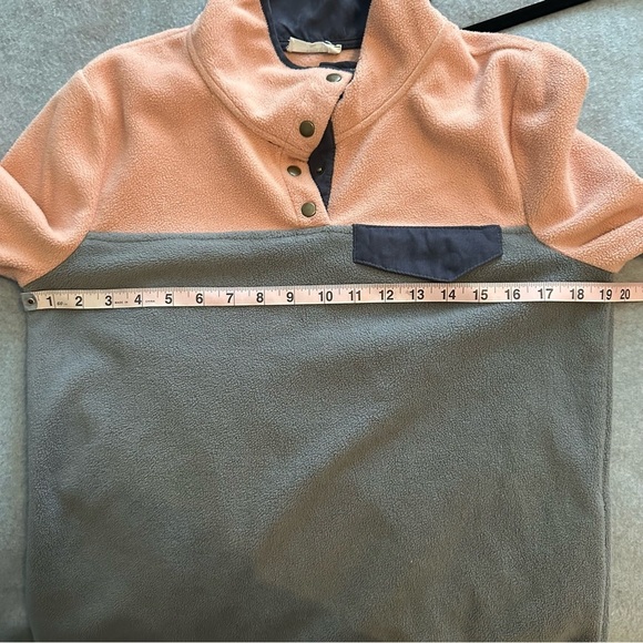 Entro Pink & gray High Neck Fleece Jacket Size Small - Picture 6 of 6